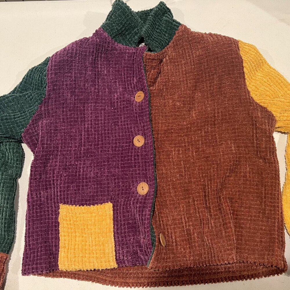 Mult-colored Button Jacket - Picture 2 of 5